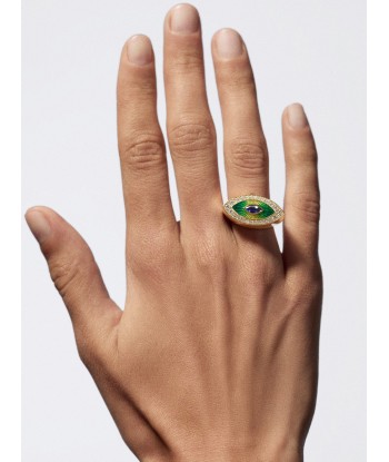 EVIL EYE METRIC GREEN RING prix