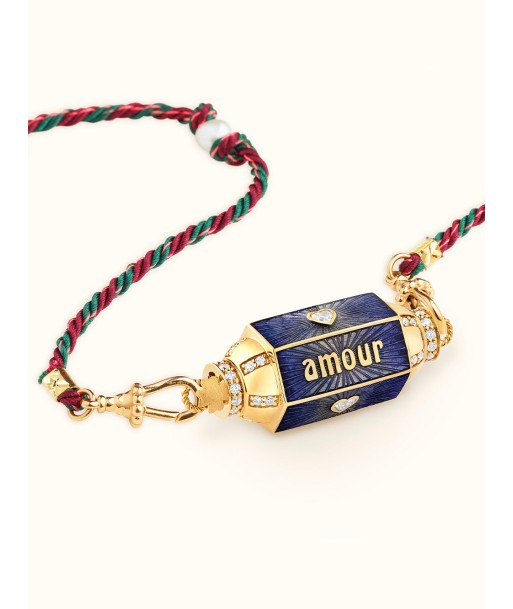 "AMOUR TOUJOURS" GOLD AND DIAMONDS LOCKET en linge