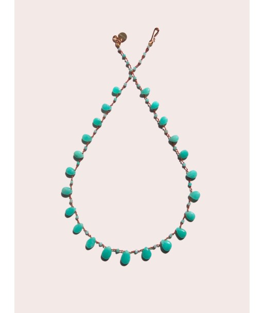 BEETLE AMAZONITE NECKLACE pas cher 