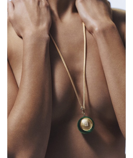 MAGIC 8 BALL GREEN NECKLACE Paris Déstockage Promo