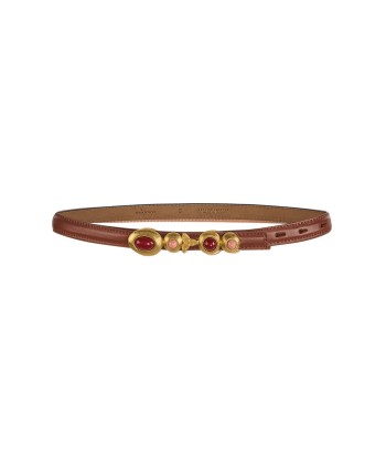 EARTH NARROW RED BELT online