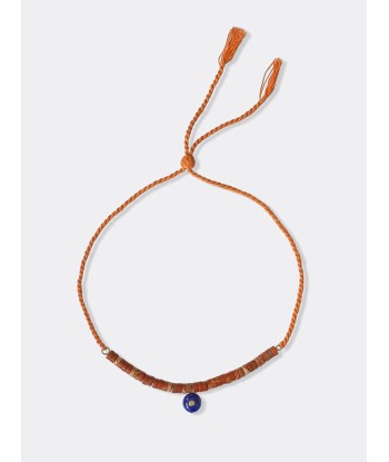 RED JASPE NECKLACE WITH LAPIS PENDANT Livraison rapide