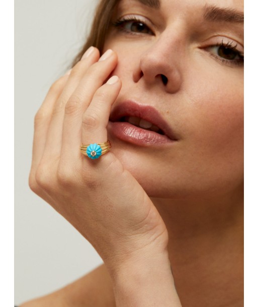 GELATO TURQUOISE AND DIAMOND RING Comparez plus de prix