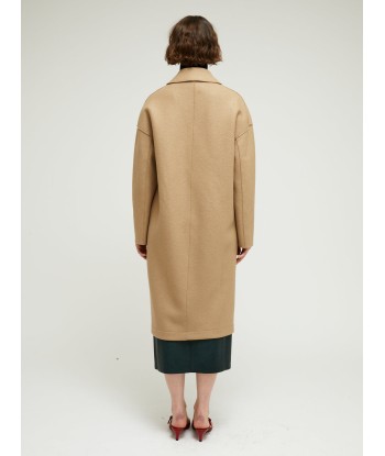 MAC PRESSED WOOL TAN COAT pas cher chine