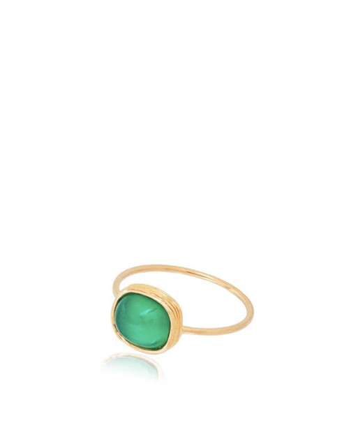 GOLD AND GREEN ONYX RING paiement sécurisé