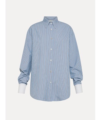 SKY STRIPED OXFORD SHIRT rembourrage situé sous