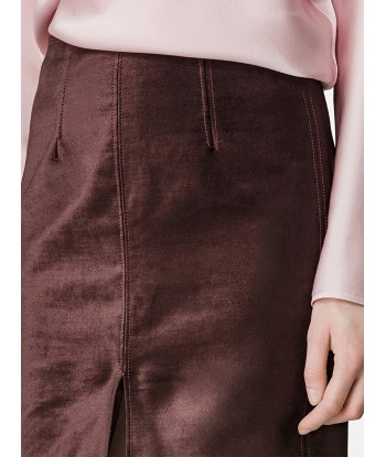 COCOA VELVET PENCIL SKIRT pas cher