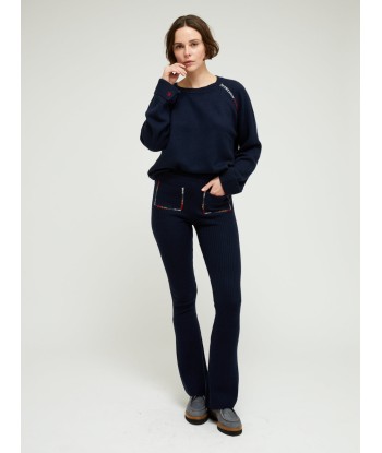 NAVY CASHMERE LEGGINGS de France