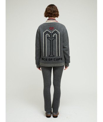 ACE OF CUP GREY CARDIGAN du meilleur 