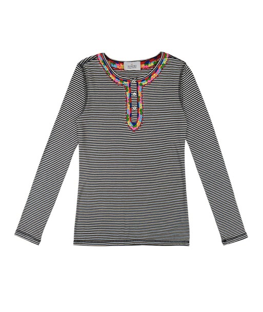 BLACK STRIPED SKIN T-SHIRT les muscles