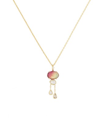 CLOUD TOURMALINE AND DIAMOND NECKLACE Pour