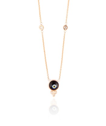 ROUNDBLACK CERAMIC EYE NECKLACE vous aussi creer 