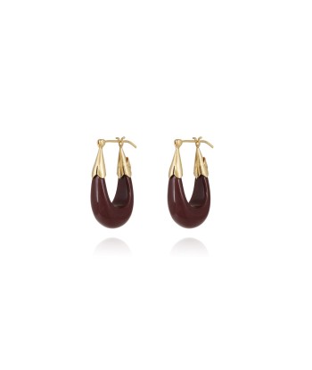 BOUCLES D'OREILLES ÉCUME PETIT MODÈLE BORDEAUX En savoir plus