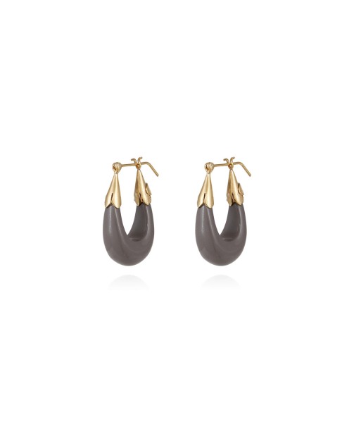 BOUCLES D'OREILLES ÉCUME PETIT MODÈLE ANTHRACITE pas cher chine