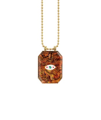 RAIZ'IN SCAPULAR 34MM MOTHER-OF-PEARL OCHRE Les êtres humains sont 