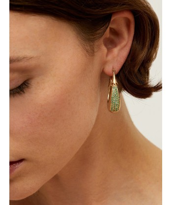 EMERALD FOAM EARRINGS de la marque