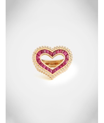 LOVE DIAMONDS & RUBY RING la chaussure