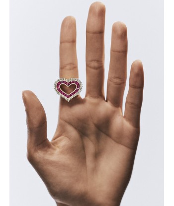 LOVE DIAMONDS & RUBY RING la chaussure