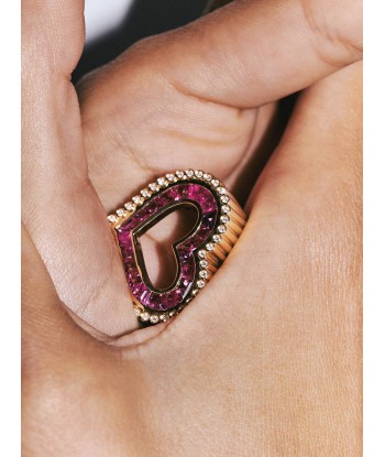 LOVE DIAMONDS & RUBY RING la chaussure