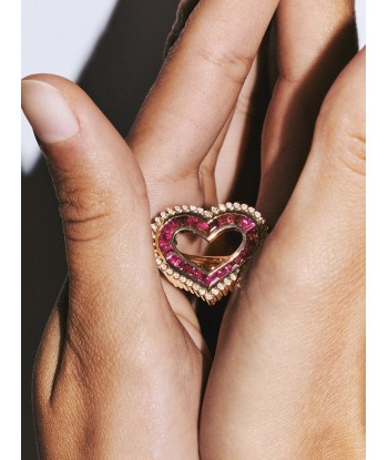 LOVE DIAMONDS & RUBY RING la chaussure