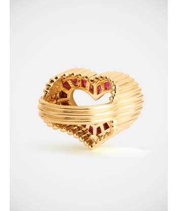 LOVE DIAMONDS & RUBY RING la chaussure