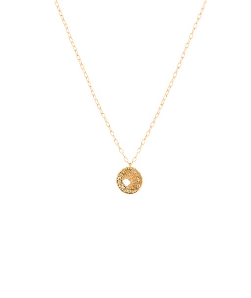 SUN AND DIAMOND MOON NECKLACE votre