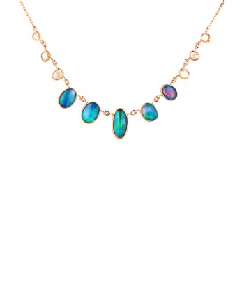 OPALS & DIAMONDS NECKLACE pas cheres